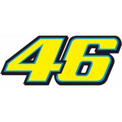 Bavlněné tričko s potiskem Valentino Rossi 46